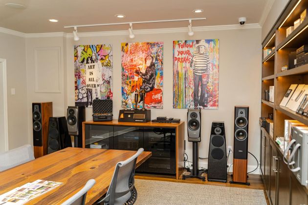 Audio speakers in a conference room