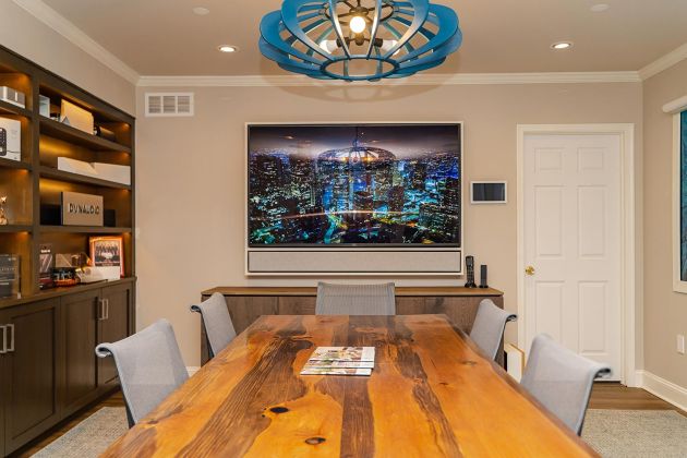 Conference room with TV and audio system